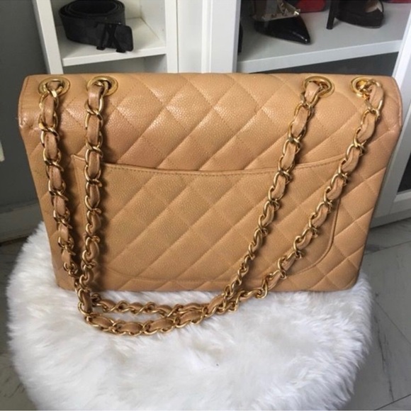 Vintage Chanel Jumbo single flap quilted purse circa 1998-1999. - Picture 3 of 11